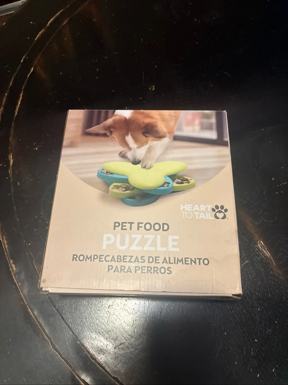 Pet Food Puzzle for Dog Treats Heart to Tail. Dog Toy